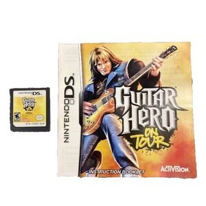 Nintendo DS Guitar Hero On Tour Cartridge Only Includes Booklet Game No Case